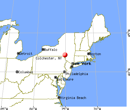 Colchester, New York map