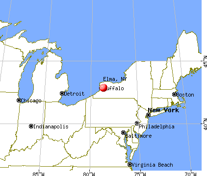 Elma, New York map