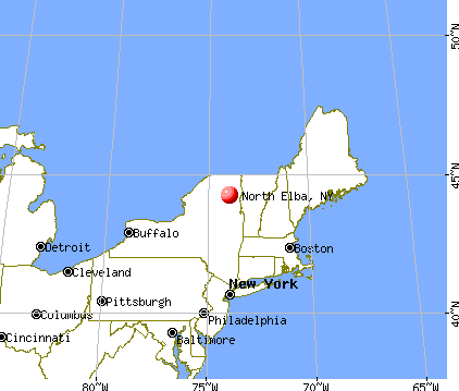 North Elba, New York map