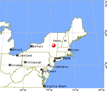 Perth, New York map
