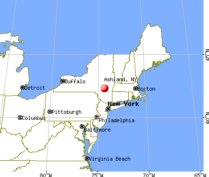Ashland, New York map