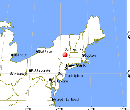 Durham, New York map