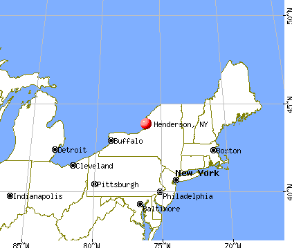 Henderson, New York map