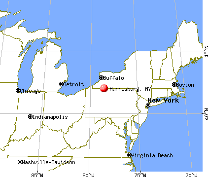 Harrisburg, New York map