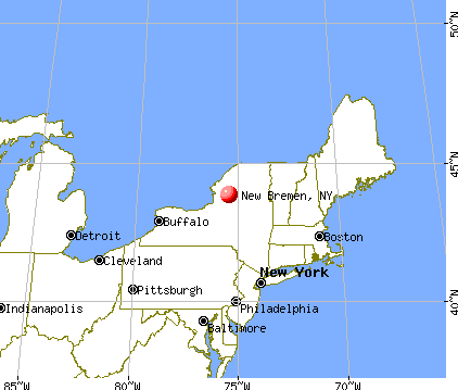 New Bremen, New York map