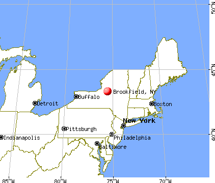 Brookfield, New York map