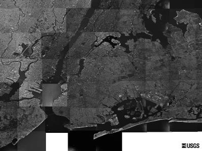 New York satellite photo by USGS
