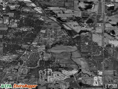 Wayne satellite photo by USGS