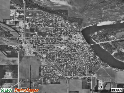 Wapello satellite photo by USGS
