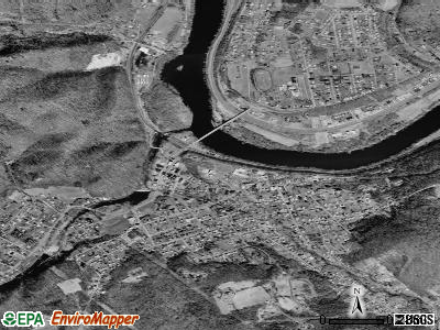 Narrows satellite photo by USGS