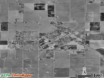 Caruthers satellite photo by USGS