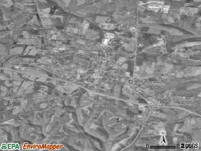 Westmoreland satellite photo by USGS