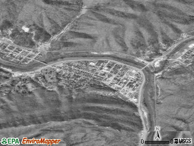 Pineville satellite photo by USGS