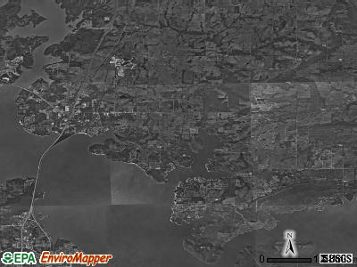 Texanna satellite photo by USGS