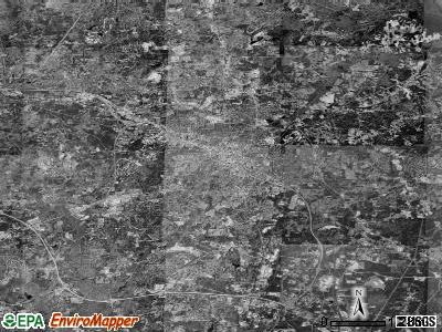 Huntington Beach satellite photo by USGS