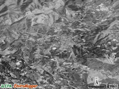 Milford satellite photo by USGS