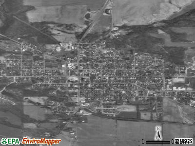 Liberty satellite photo by USGS