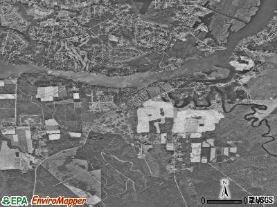 Brices Creek satellite photo by USGS