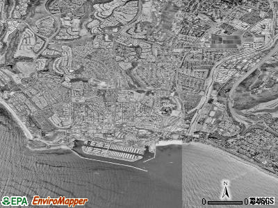 Dana Point satellite photo by USGS