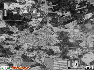 Green Level satellite photo by USGS