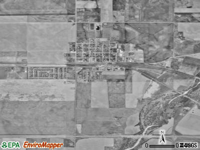 Bennett satellite photo by USGS