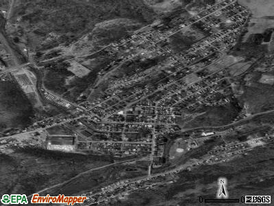 Port Carbon satellite photo by USGS