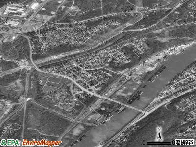 Dravosburg satellite photo by USGS