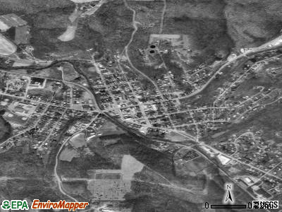 Evans City satellite photo by USGS