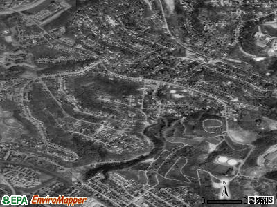 Braddock Hills satellite photo by USGS