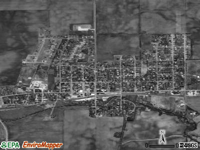 Hinckley satellite photo by USGS