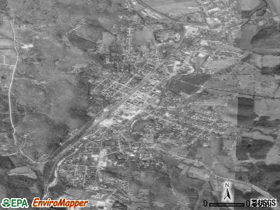 Piedmont satellite photo by USGS
