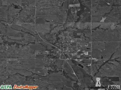 Waurika satellite photo by USGS