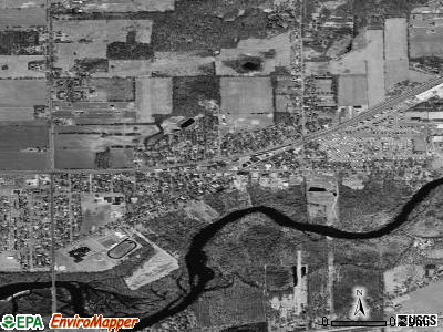Galesburg satellite photo by USGS