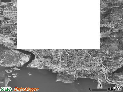 Coeur d'Alene satellite photo by USGS
