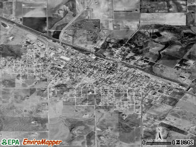 Clarendon satellite photo by USGS
