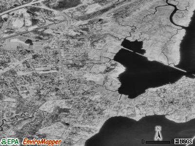 Old Saybrook Center satellite photo by USGS