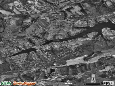 Lake Wynonah satellite photo by USGS