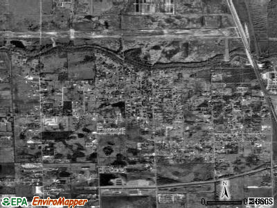Brookside Village satellite photo by USGS