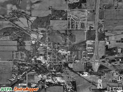 Genoa City satellite photo by USGS