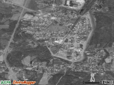 Roseville satellite photo by USGS