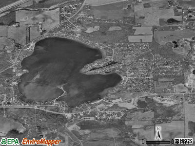Browns Lake satellite photo by USGS