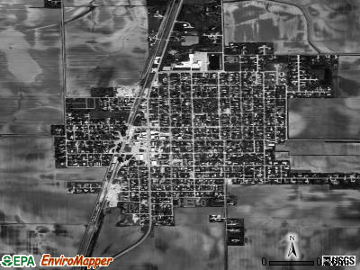 Moweaqua satellite photo by USGS