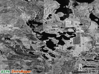 Canadian Lakes satellite photo by USGS