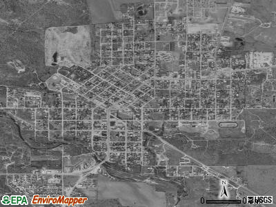 Albany satellite photo by USGS