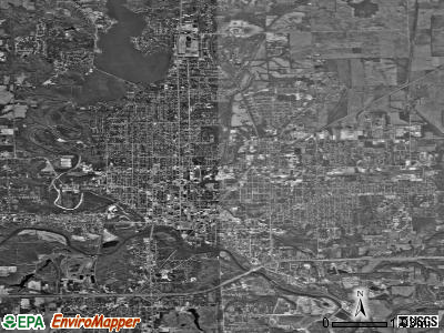 Danville satellite photo by USGS