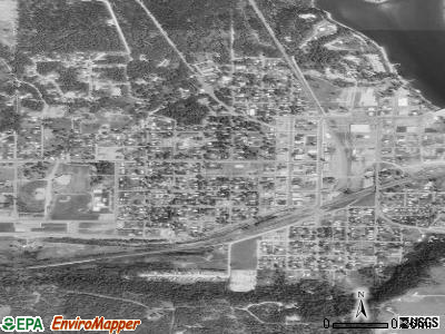 Newport satellite photo by USGS