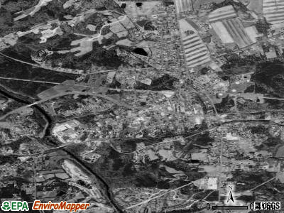Haw River satellite photo by USGS