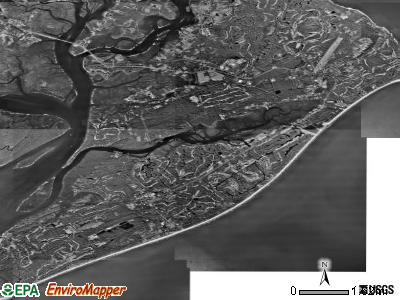 Hilton Head Island satellite photo by USGS