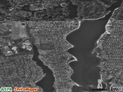 Teaticket satellite photo by USGS