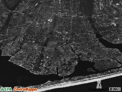 Westhampton Beach satellite photo by USGS